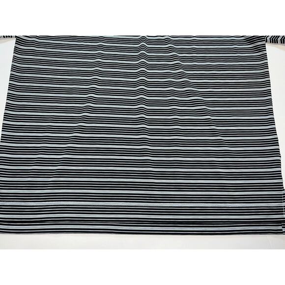 FootJoy Polo Shirt Mens Size L Black Gray Striped Golf Mind Over Matter Sleeve - Picture 6 of 16